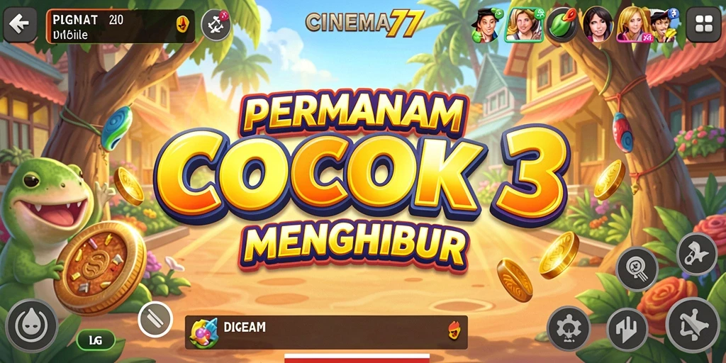 Screenshot CINEMA77 menampilkan gameplay seru dan grafis menarik.