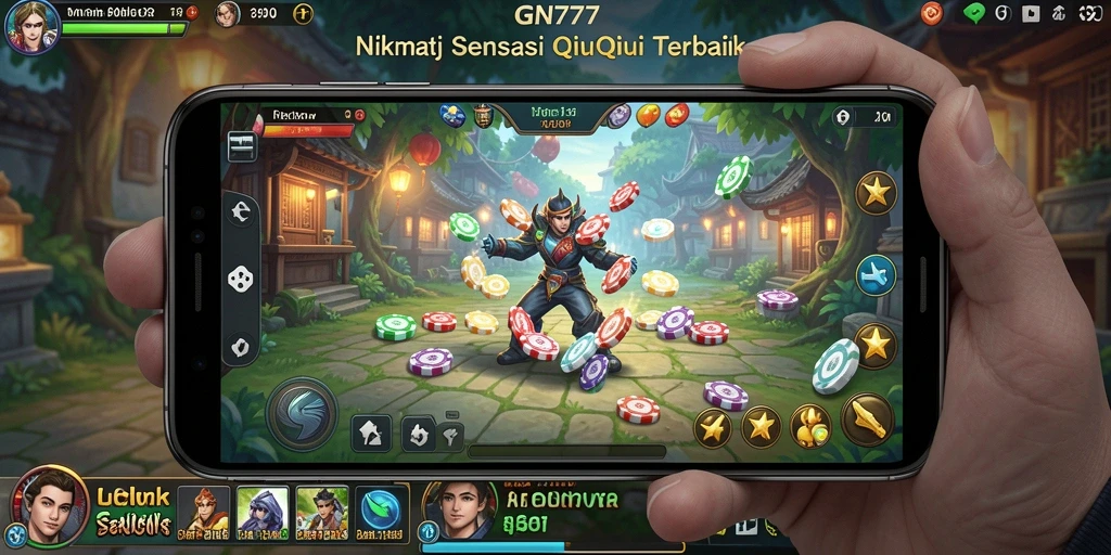 Screenshot gameplay QiuQiu yang mendebarkan di GN777.