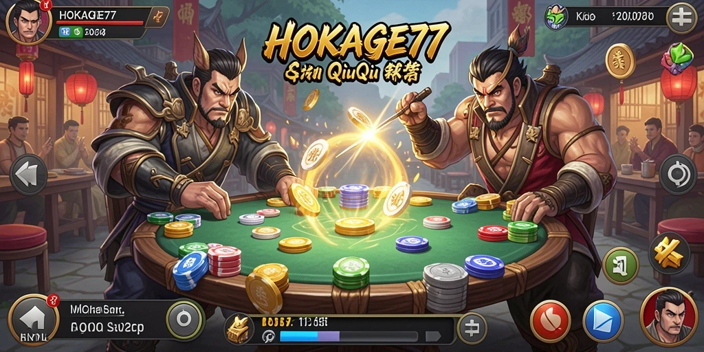 Tampilan gameplay HOKAGE77 yang menarik dan seru.