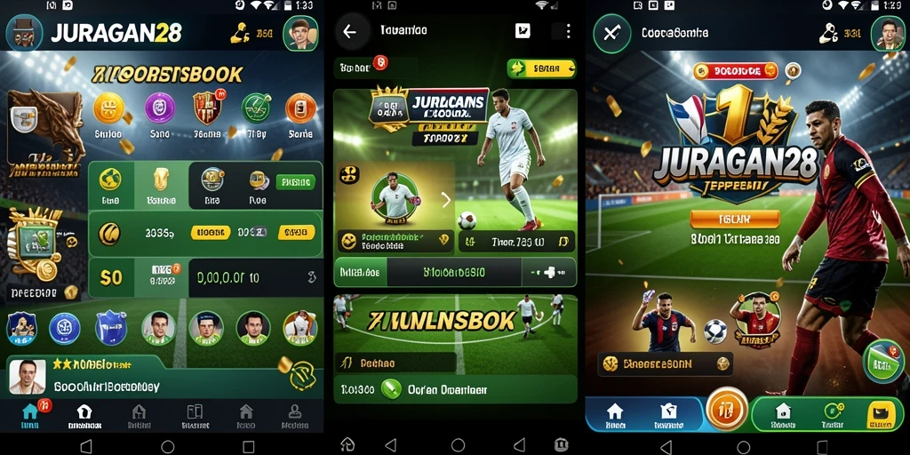 Screenshot utama JURAGAN28 menampilkan tampilan antarmuka taruhan olahraga.