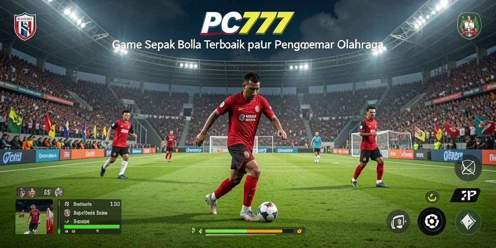 Tampilan menarik dari gameplay <strong>PC777</strong> yang menampilkan aksi sepak bola yang mendebarkan.