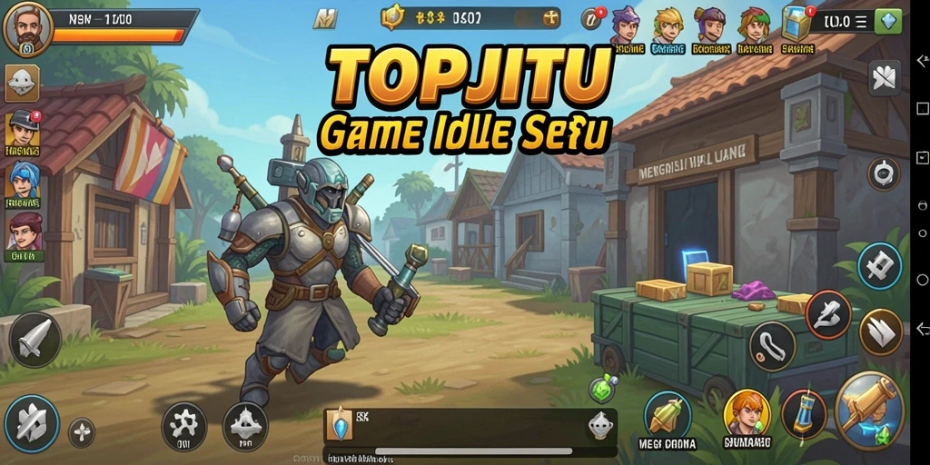 Tampilan gameplay seru di TOPJITU, menjanjikan pengalaman Idle yang menyenangkan.