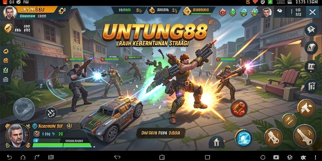 Tangkapan layar menunjukkan aksi mendebarkan dalam gameplay SLG.