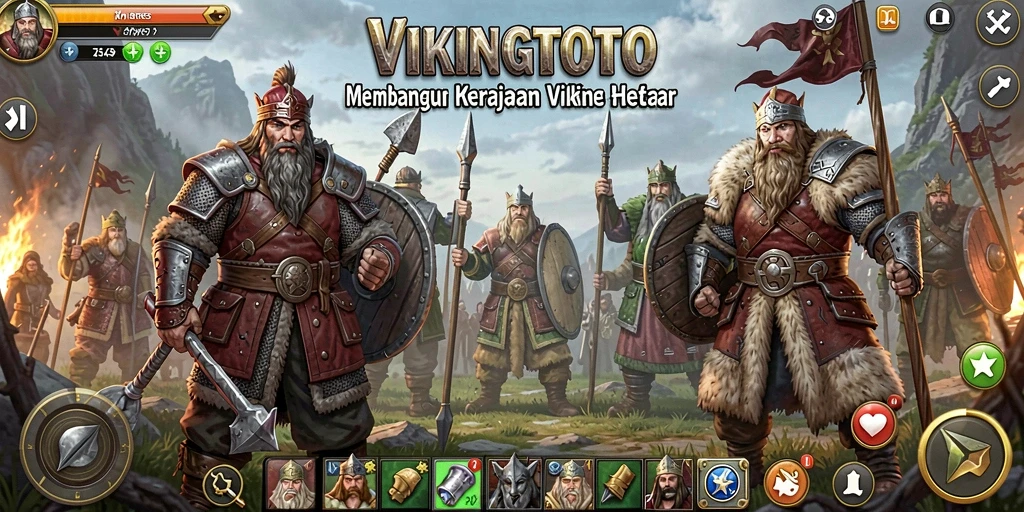 Tampilan gameplay SLG yang mendebarkan di VIKINGTOTO.